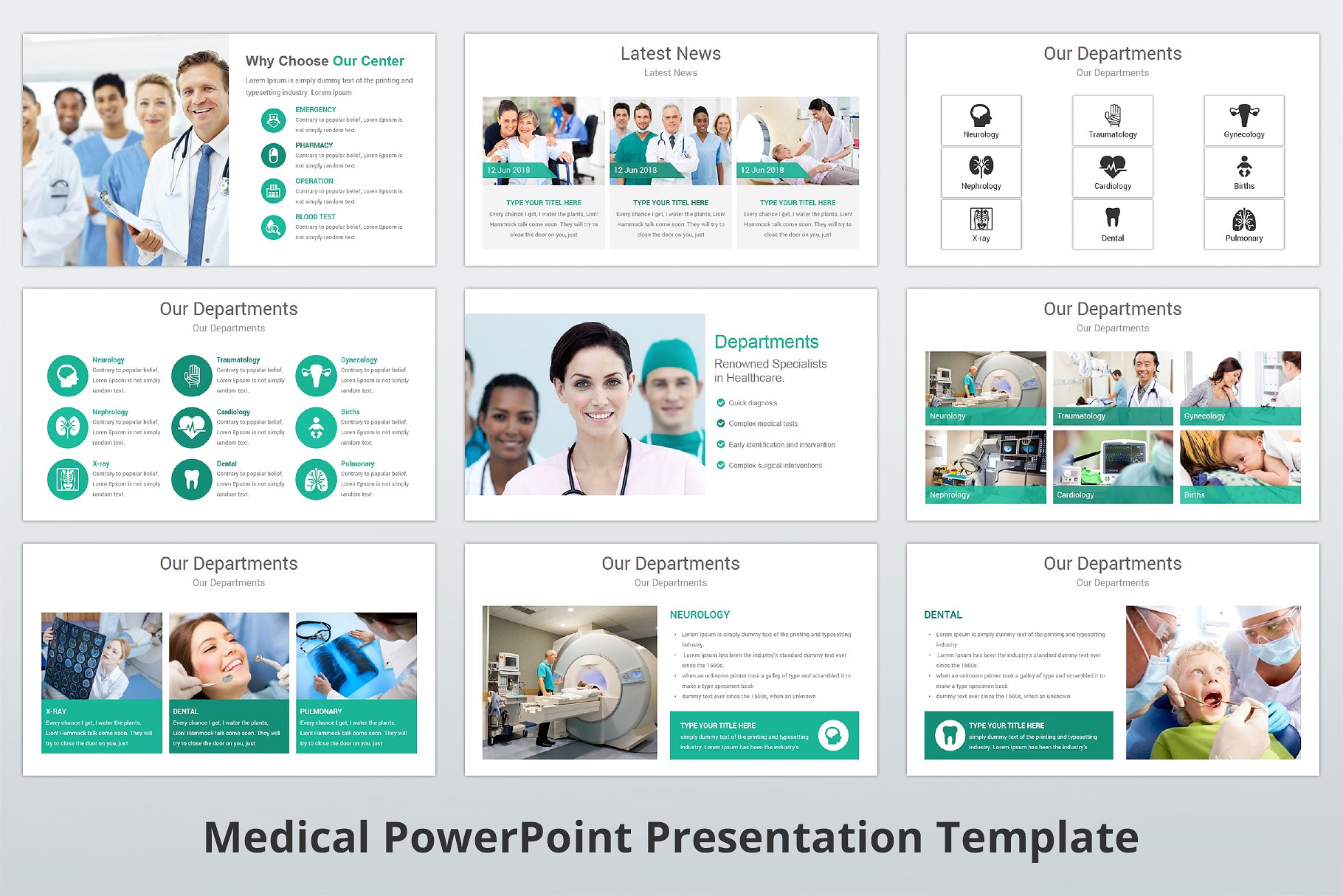 高品质医疗行业演示的PPT模板下载 Medical PowerPoint Template [pptx]插图(6)