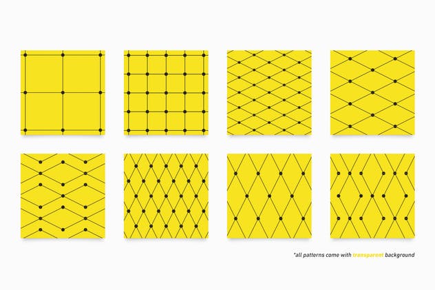 100种风格外观包装设计线条图案纹理 Line Patterns插图(1)