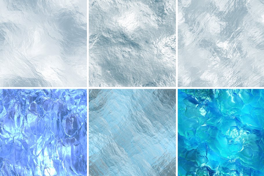 16个高分辨率无缝冰雪纹理 16 seamless ice textures. High res.插图(1)