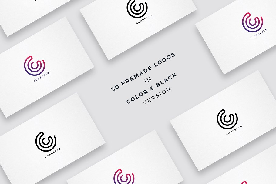 30个独特的预制Logo模板合集 30 Unique Premade Logos Pack插图(1)