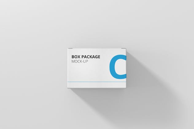 纸质包装盒外观设计样机模板 Package Box Mock-Up – Flat Square插图(9)