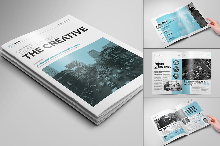20款创意画册企业文宣手册模板 Big Bundle – 20 Creative Brochures插图(5)