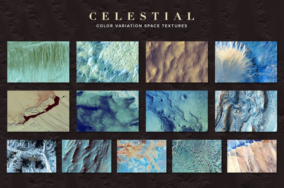创意抽象纹理系列：外星球表面抽象纹理&笔刷 Celestial插图(7)
