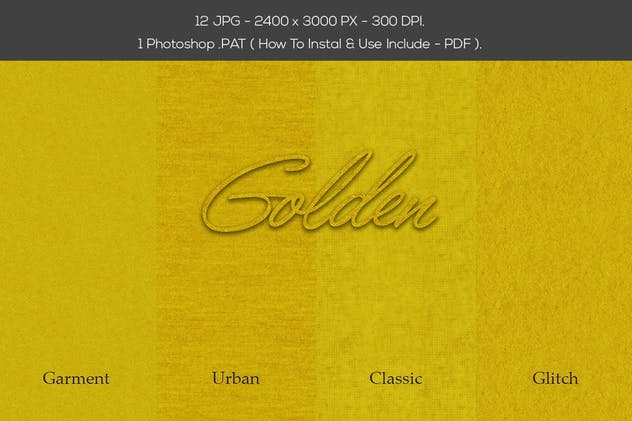 逼真质感金色金箔纹理图案素材 Gold Texture插图(2)