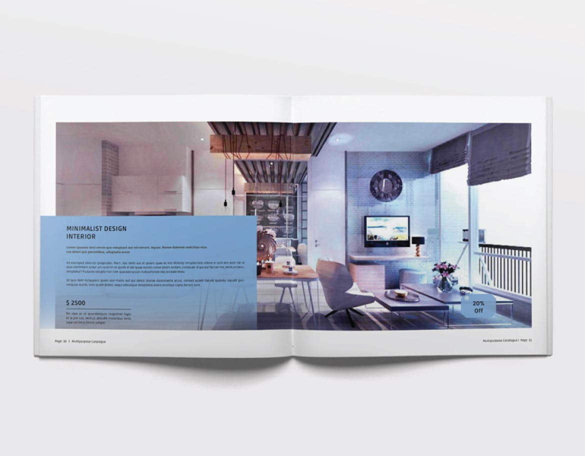 多用途企业产品手册/企业画册设计模板 Multipurpose Catalogue / Brochure插图(5)