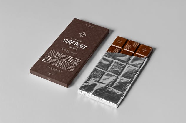 巧克力包装外光样机模板 Chocolate Mock-up插图(4)