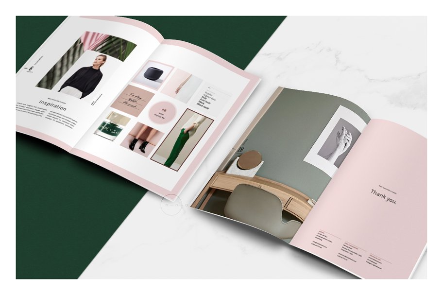 女性时尚主题产品目录＆产品画册模板 Portfolio & Catalog • Mïa插图(5)