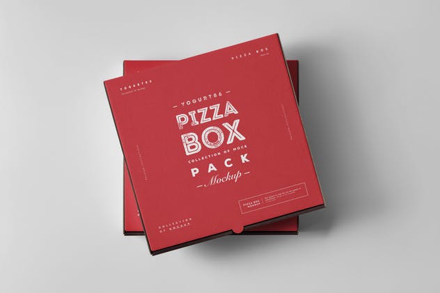 披萨包装盒子样机模板 27 Pizza Box Mock-up插图(6)