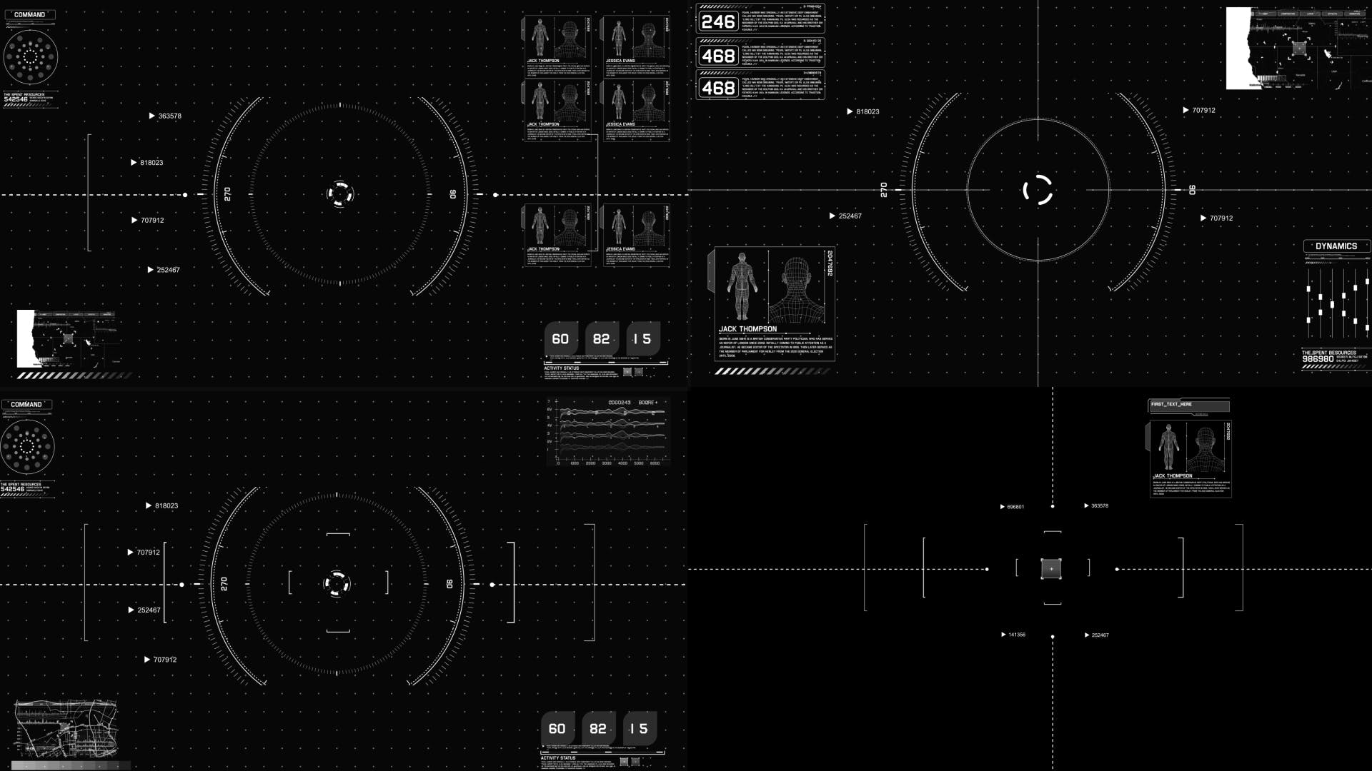 200+高科技HUD屏幕界面设计元素 200+ Sci-fi Interface HUD Elements插图(10)
