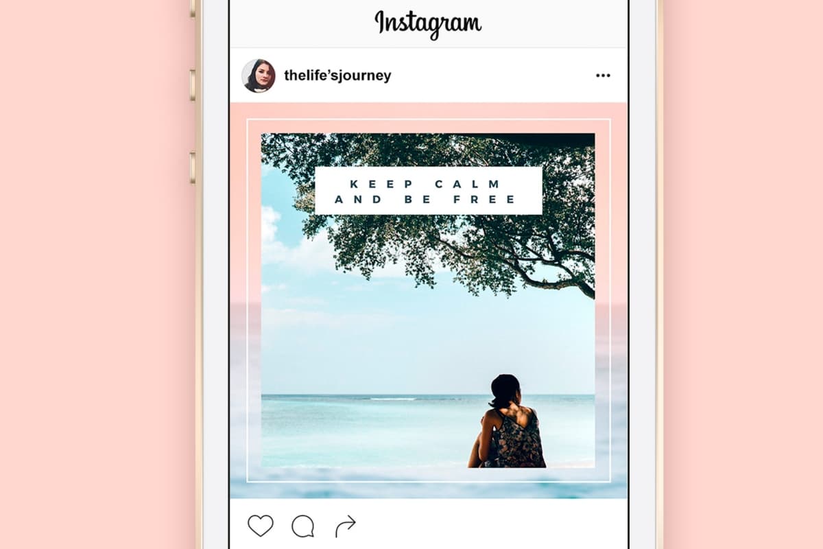 “生活就是旅行” Instagram 主页模板 Life’s a journey, Free Template for Instagram插图