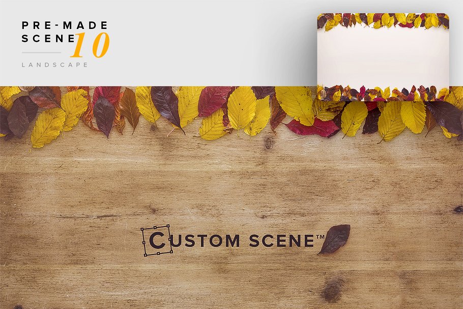 秋天主题场景样机设计素材包[2.39GB] Autumn Edition – Custom Scene插图(12)