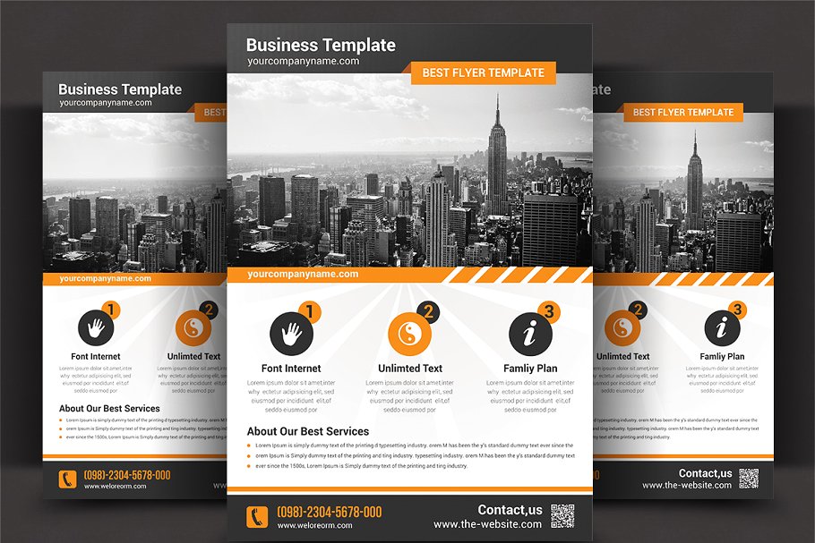 商业企业宣传传单模板 Corporate 8 Flyer Bundle Template插图(5)