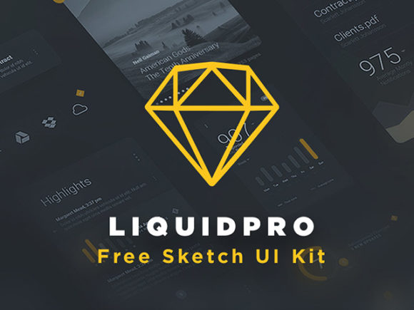 包含大量有用的现成组件的一套UI kit：LiquidPro UI kit for Sketch插图
