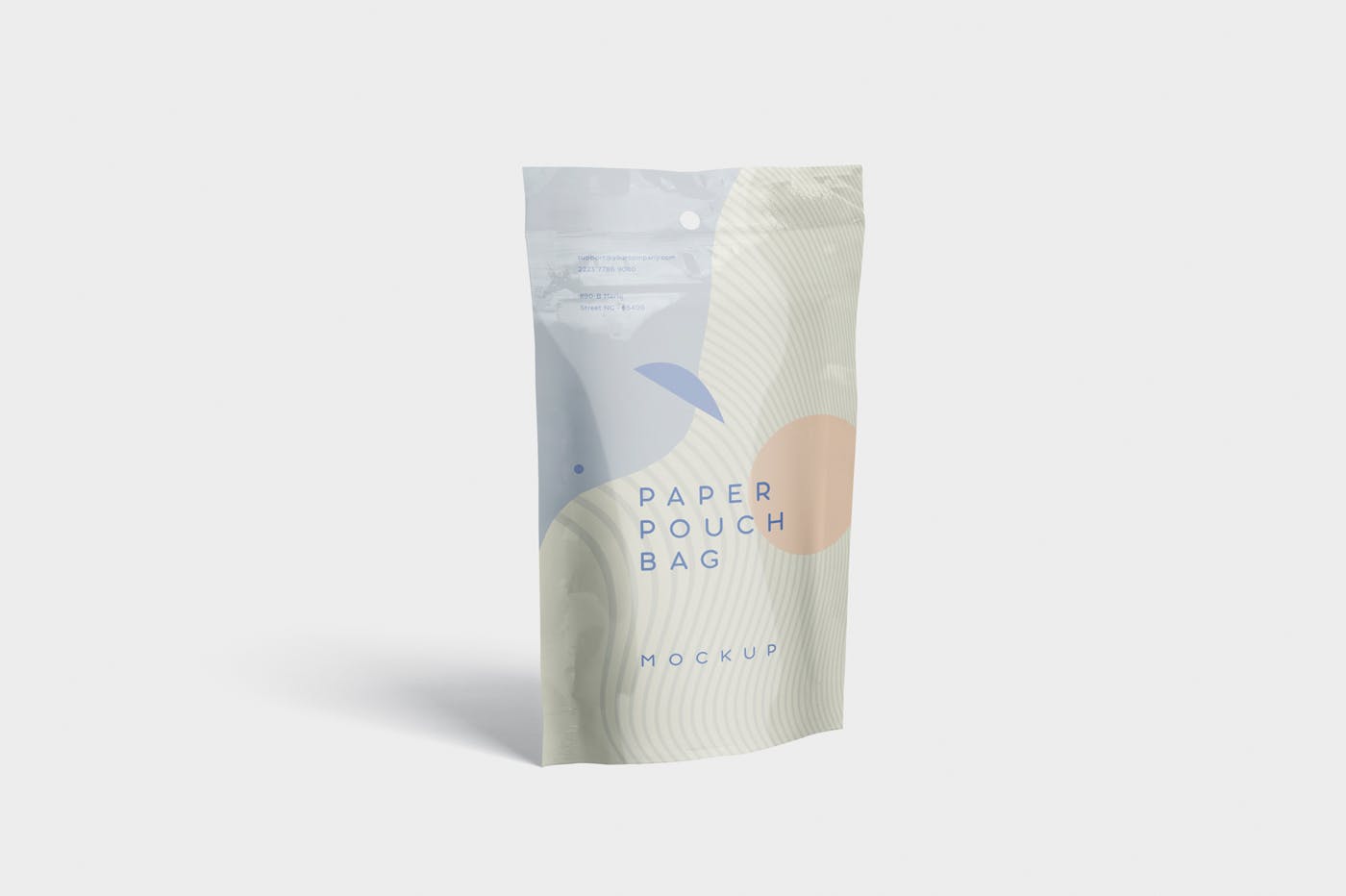 小尺寸零食包装纸袋设计图样机 Paper Pouch Bag Mockup in Small Size插图(2)