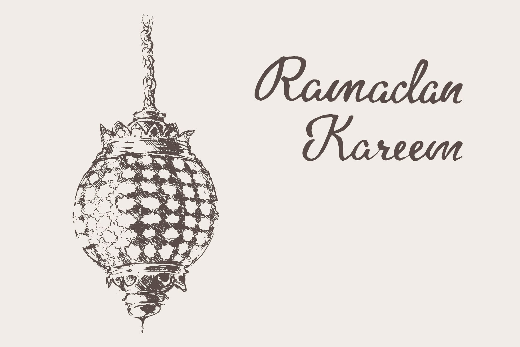 巨大的素描斋月插图合集 Big set of Ramadan Kareem sketches插图(2)