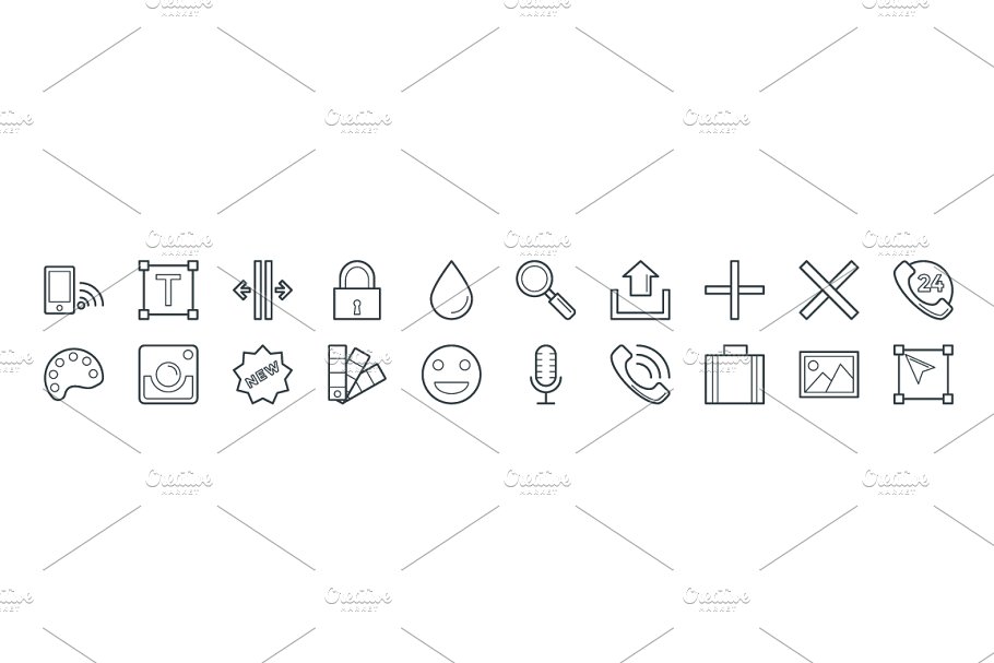 150+互联网技术开发＆软件设计极简线条图标 150+ Design and Development Icon插图(3)
