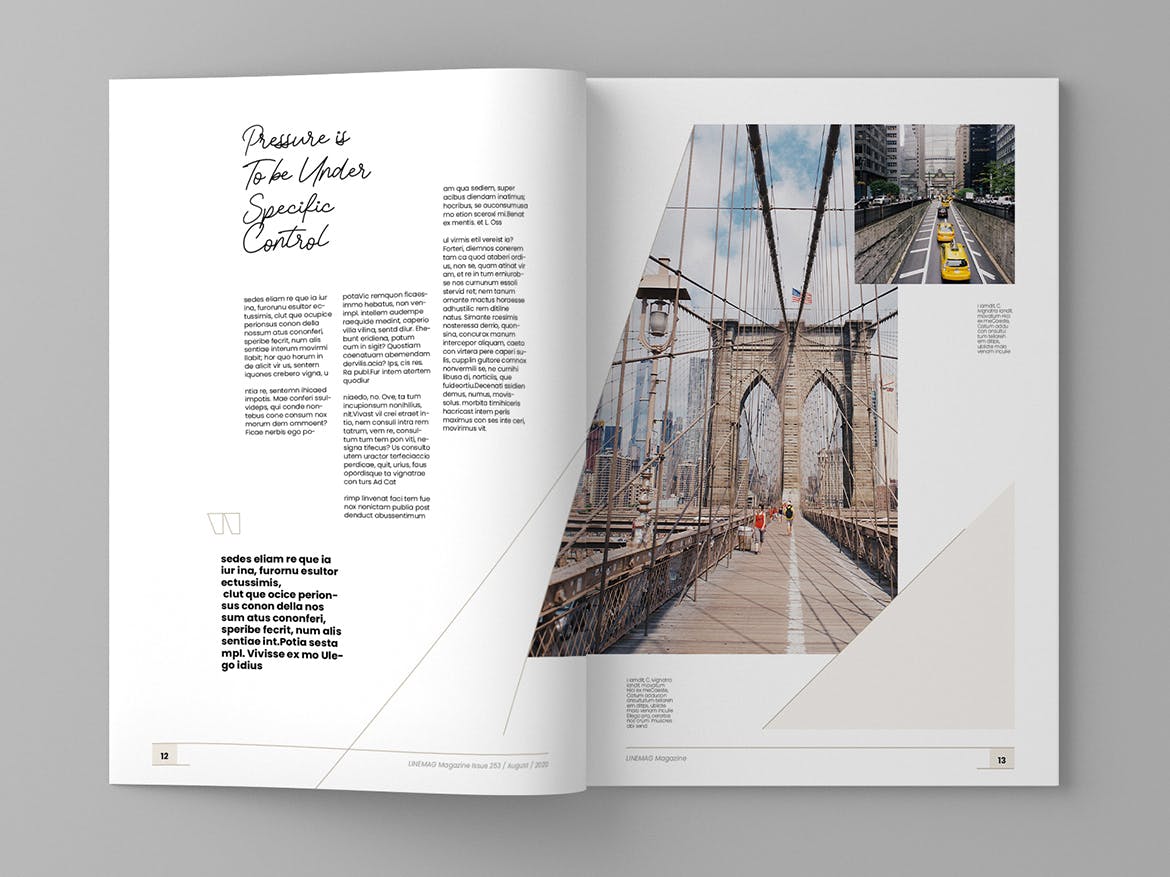 高端企业文化杂志设计模板 Linemag – Magazine Template插图(7)