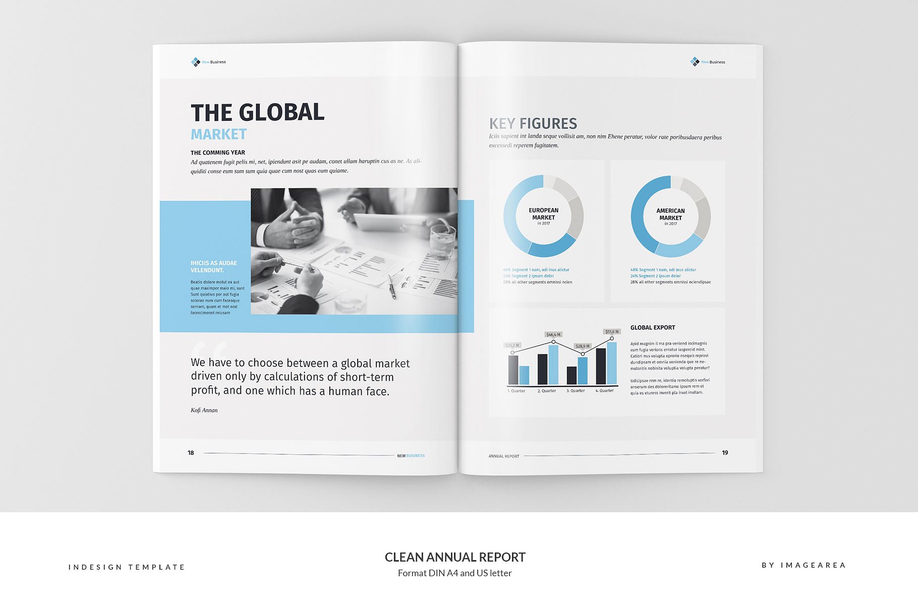 简洁专业的年报模板 Clean Annual Report插图(9)