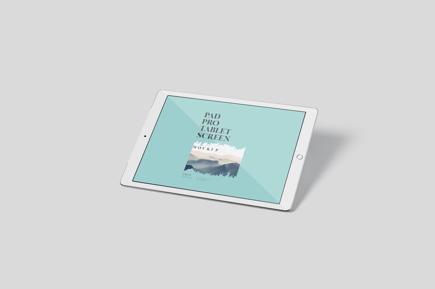 多角度iPad Pro屏幕演示样机PSD模板 Pad Pro Tablet Screen Mockup Set插图(5)