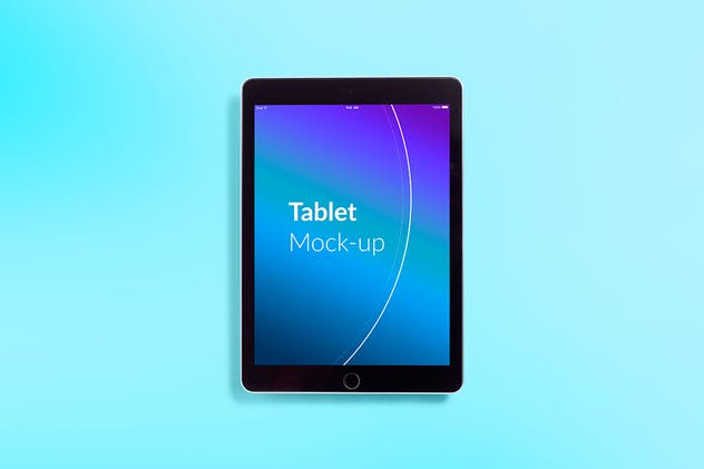 平板电脑APP&网站设计演示样机模板 Isolated Tablet Mock-up插图(4)