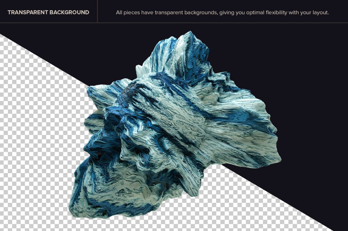 创意抽象纹理系列：15款混合油漆3D纹理&PS笔刷 Tectonic (Exclusive)插图(2)