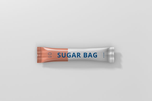 高分辨率食糖小袋包装样机 Sugar Bag Mockup插图(6)