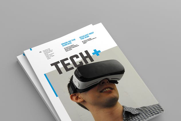 高科技VR产品展示产品目录设计模板v15 Magazine Template Vol. 15插图(1)