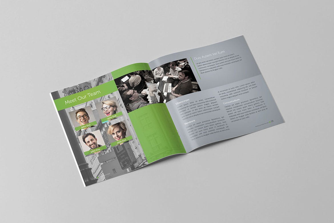 方形企业年报/年度报告设计模板 Square Annual Report插图(10)