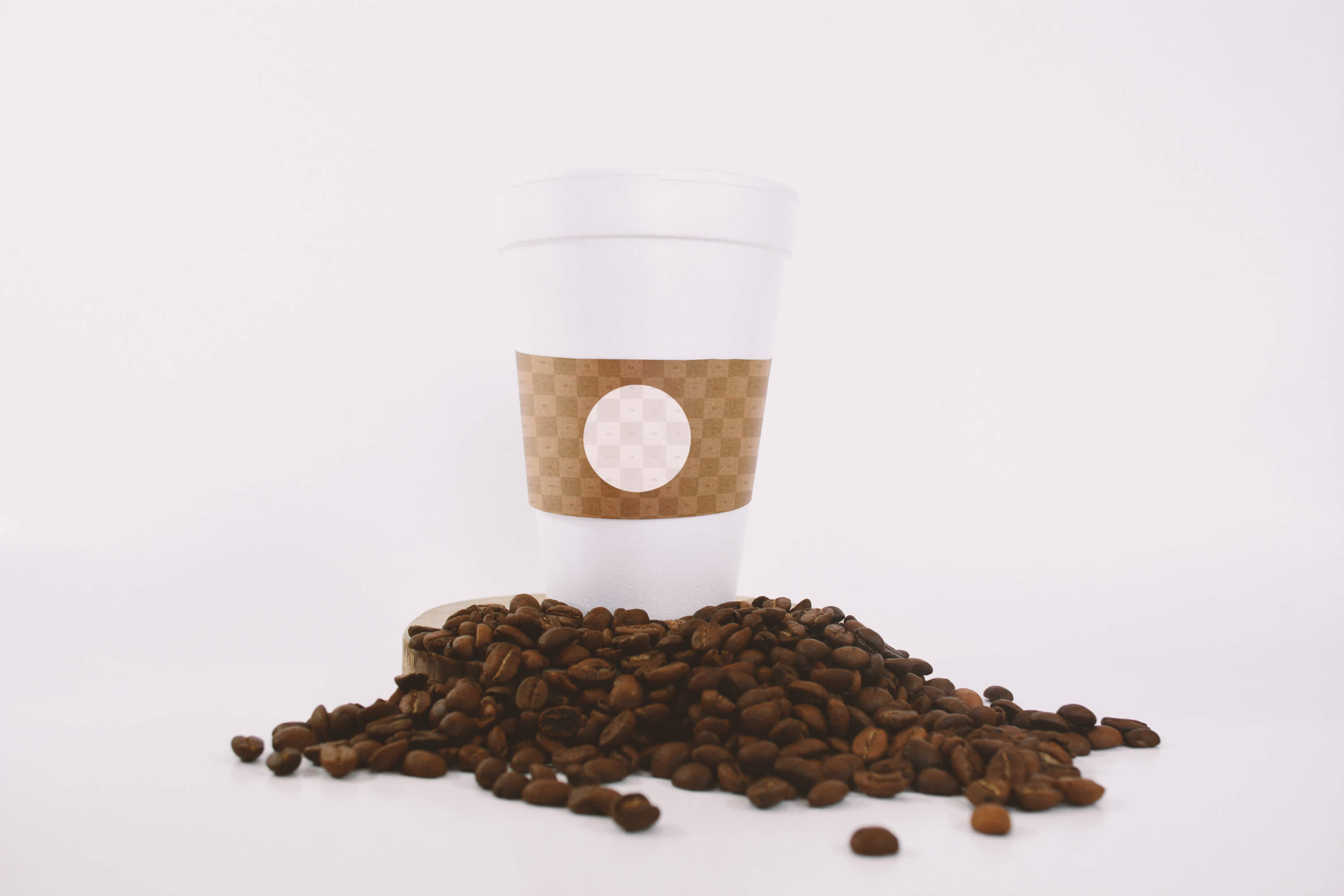 咖啡品牌VI设计咖啡纸杯样机模板 Large Coffee Cup Mockup插图(1)