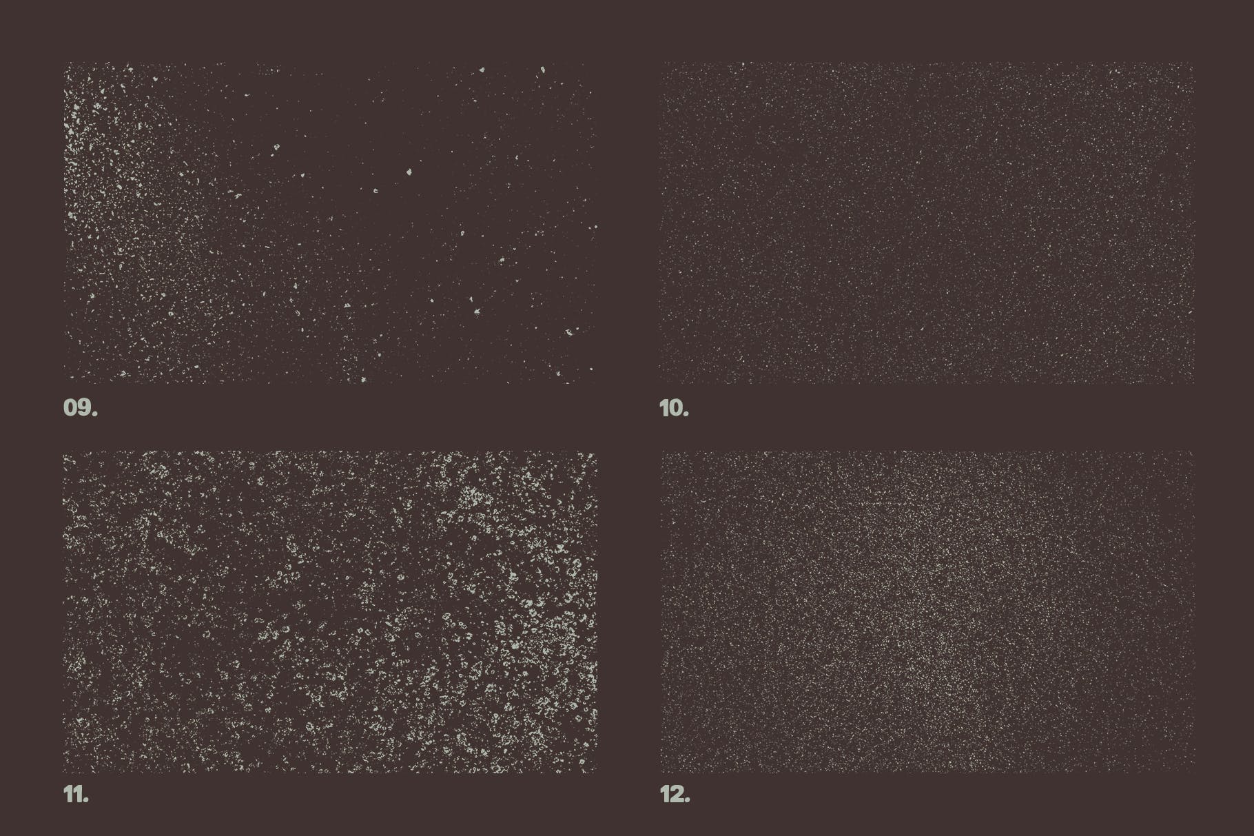 12个粒状磨砂效果矢量纹理背景素材 Vector Grainy Textures x12插图(3)
