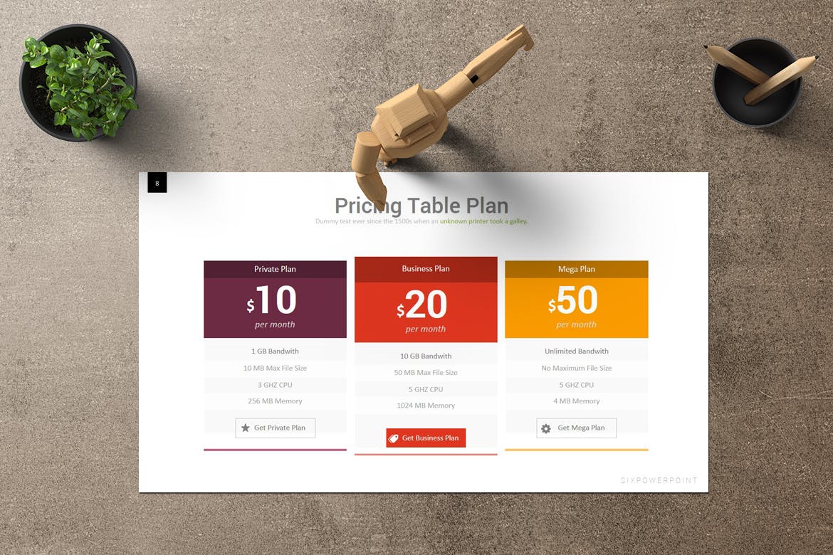 项目管理项目规划谷歌幻灯片模板 Six – Google Slides插图(1)
