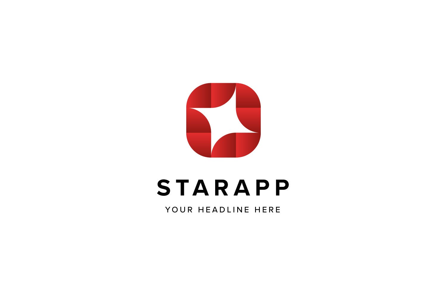 星级APP评选Logo标志设计模板素材 Star App Logo Template插图(2)