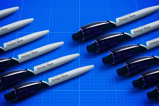 圆珠笔签字笔样机模板v11 Pen Mockup V.11插图(10)
