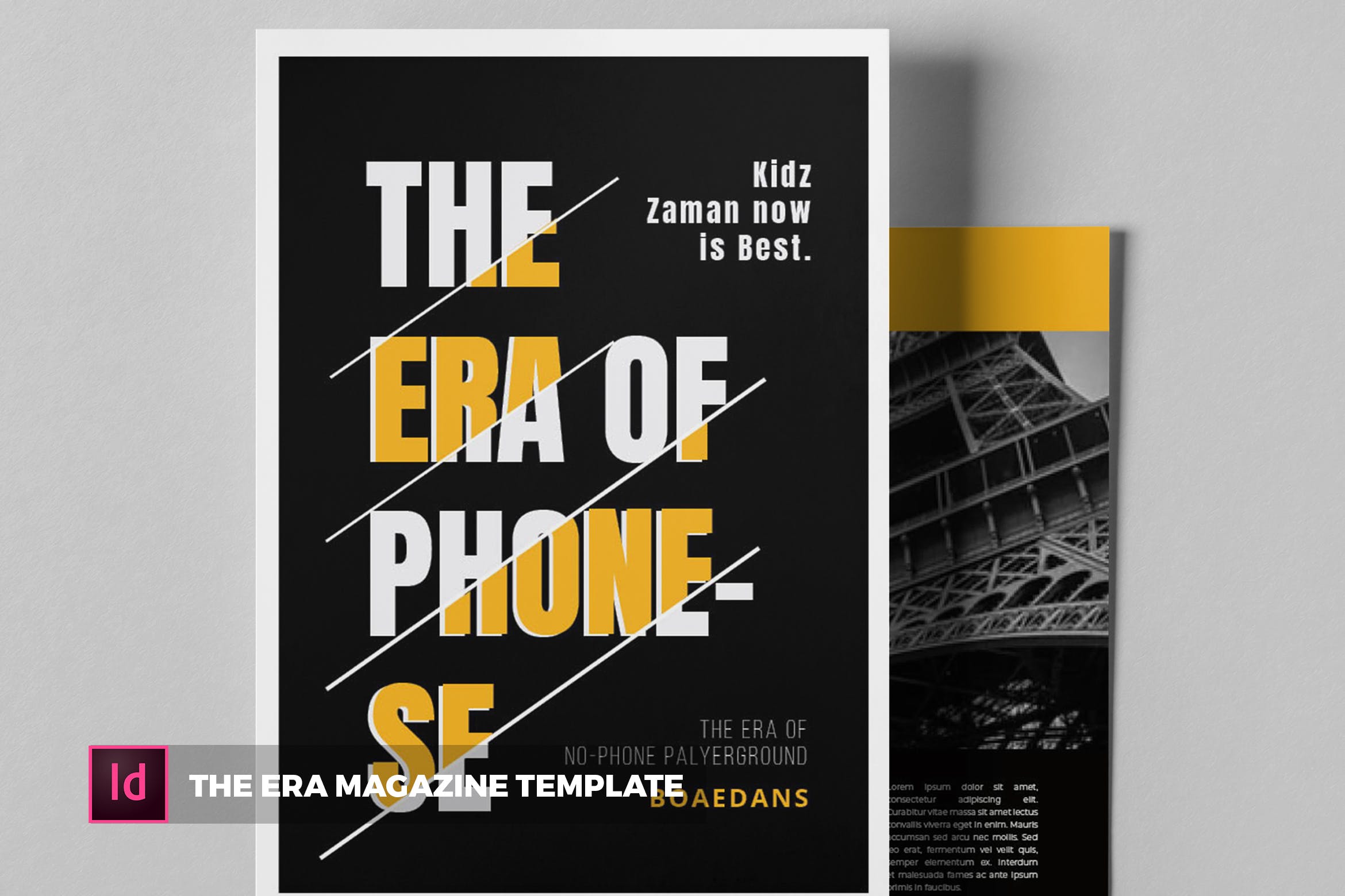 时代人物事件杂志排版设计模板 The Era | Magazine Template插图