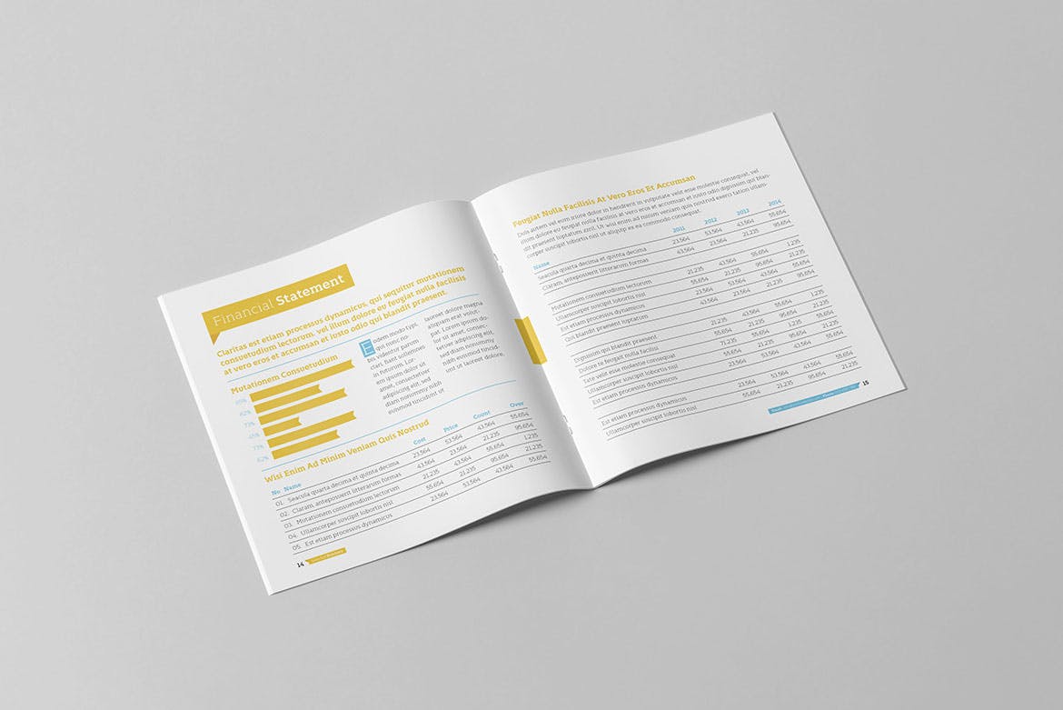 正方形企业画册设计模板 Selected Square Brochure插图(8)