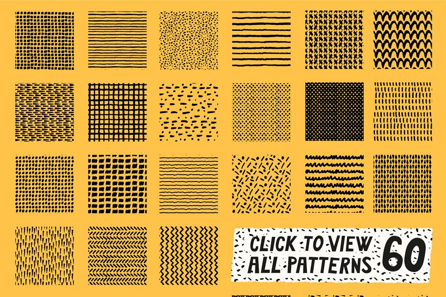 矢量画笔笔刷+无缝可定制纹理 for AI Patts Brush Collection插图(6)