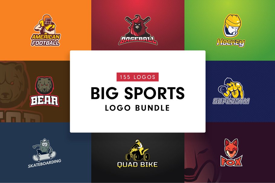 体育运动主题Logo模板合集 Sport Logo Bundle插图
