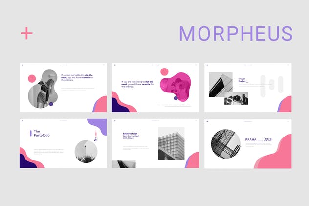企业/产品目录/项目投标适用极简主义风PPT幻灯片模板 Morpheus Powerpoint插图(4)