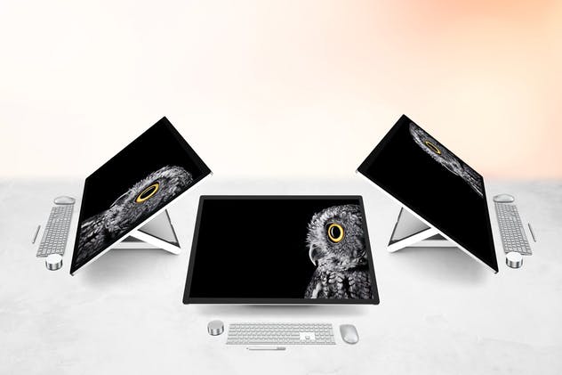 Surface Studio微软一体机样机模板 Surface Studio Mockup插图(2)