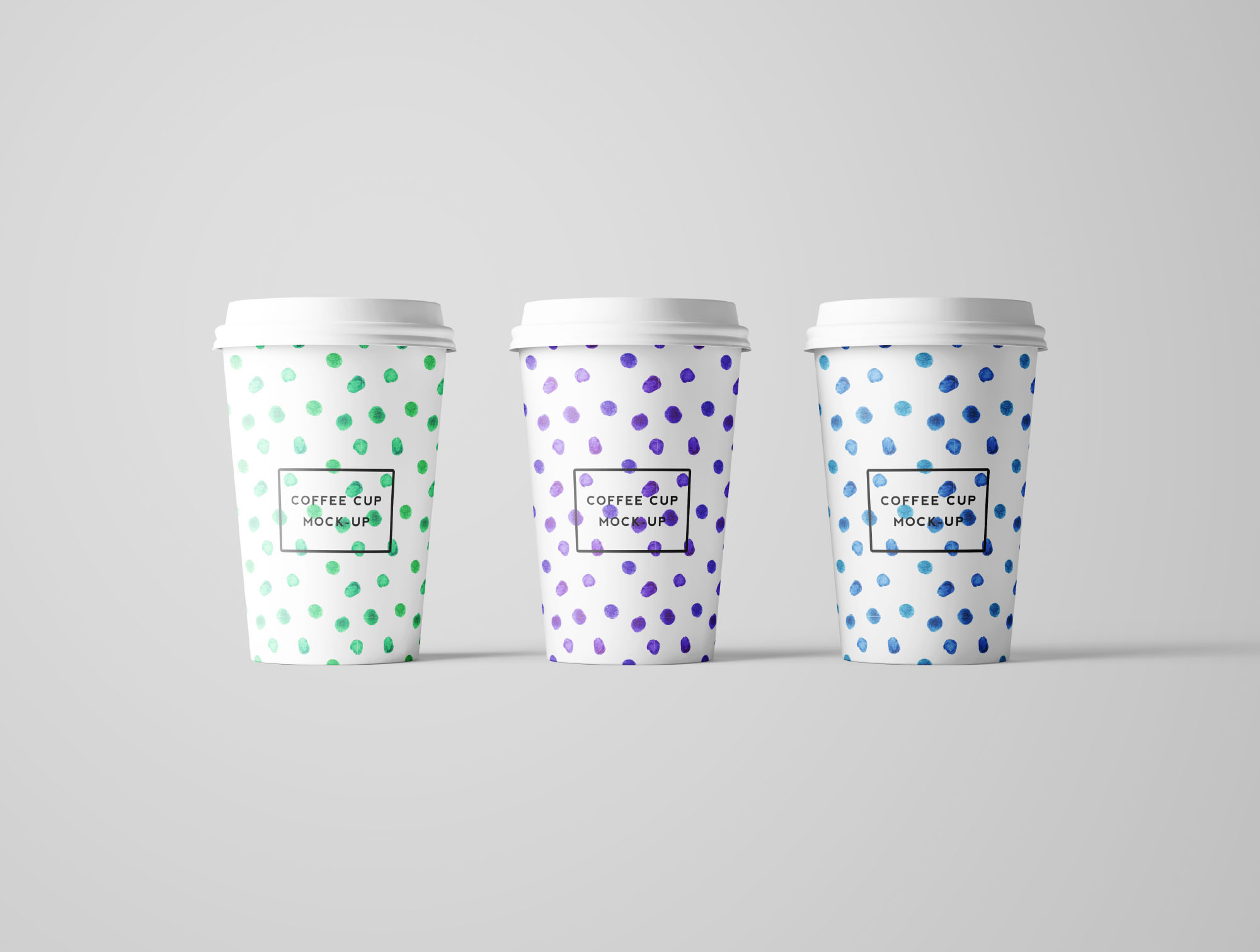 7个咖啡纸杯设计图PSD样机模板 7 PSD Coffee Cup Mockups插图(5)