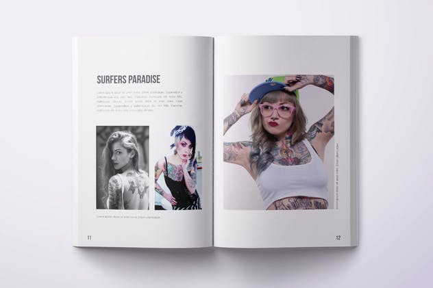 时尚艺术照片摄影作品杂志画册设计模板 Multipurpose Photo Magazine A4 & US Letter 28 Pgs插图(6)