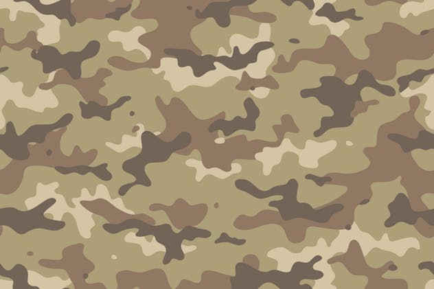 军队服装迷彩无缝纹理 Camouflage Seamless Patterns插图(3)
