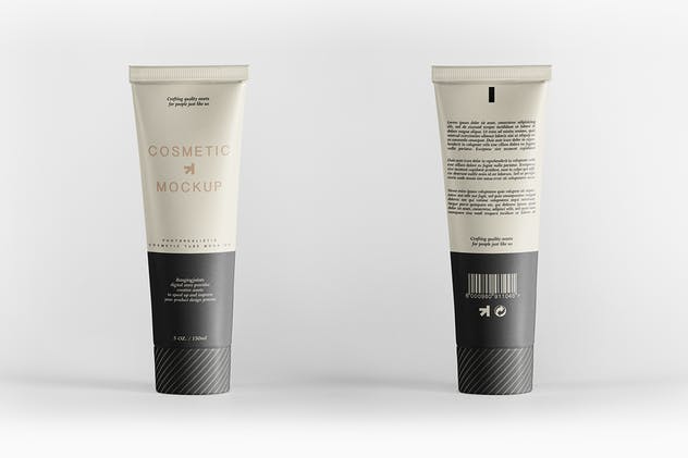 美容化妆品软管包装样机 Cosmetic Tube Packaging Mockup插图(6)