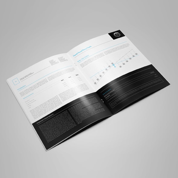 科技感超强的企业财务规划杂志模板下载[indd]插图(1)
