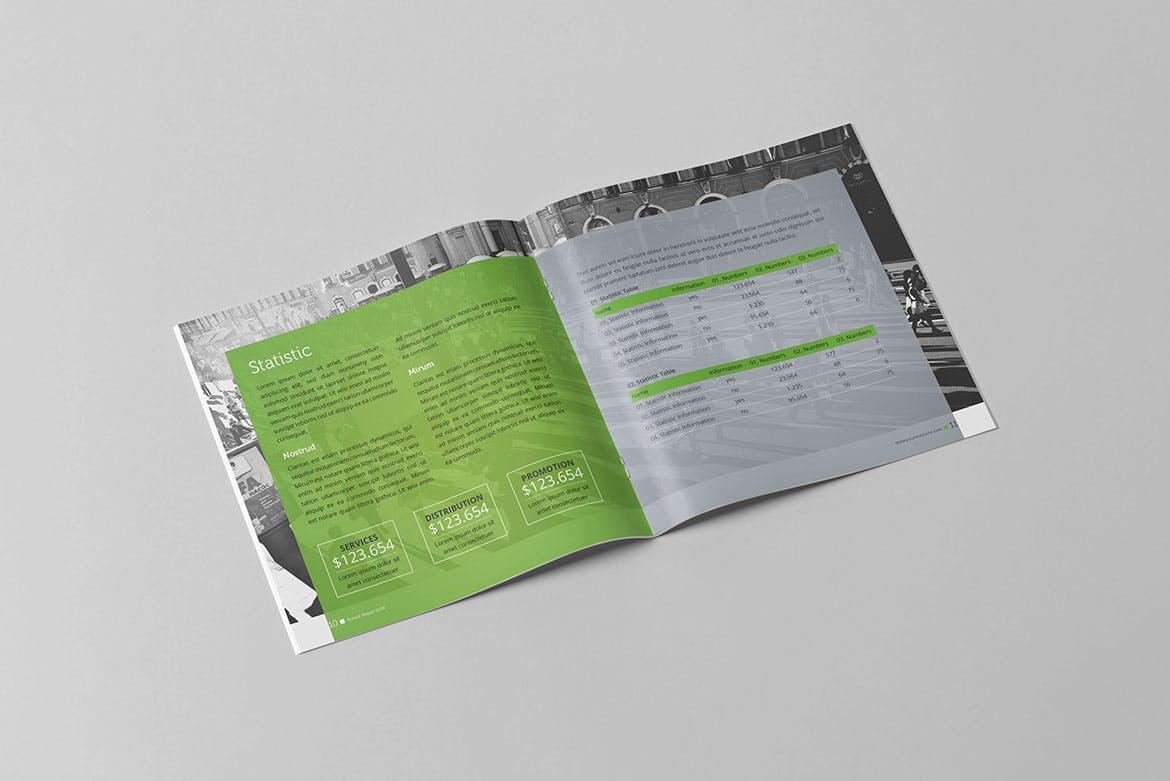 方形企业年报/年度报告设计模板 Square Annual Report插图(6)