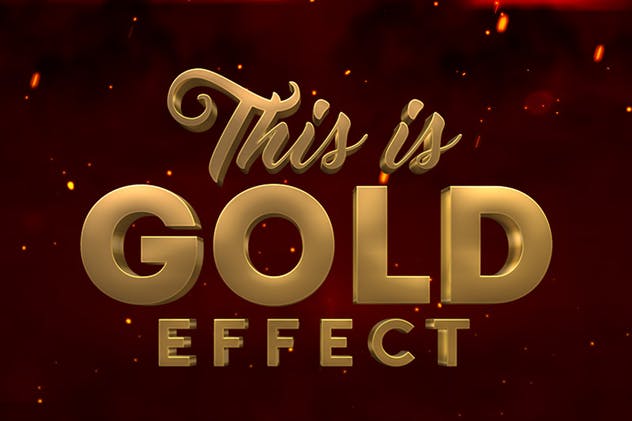 10款3D金色金属字体效果PSD分层模板 3D Metal & Gold Effects插图(3)