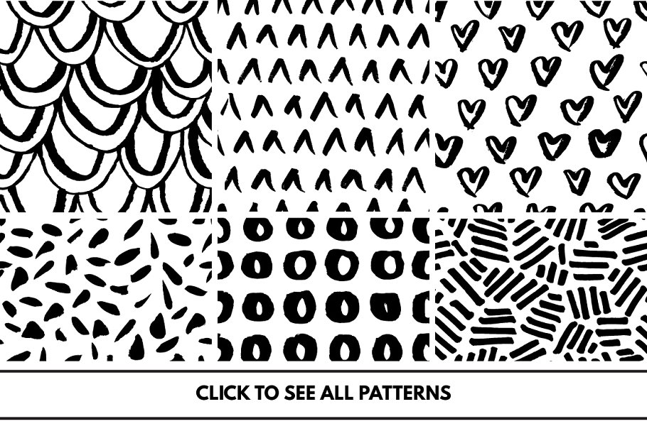 30款简约无缝图案纹理 30 Simple Seamless Patterns插图(1)