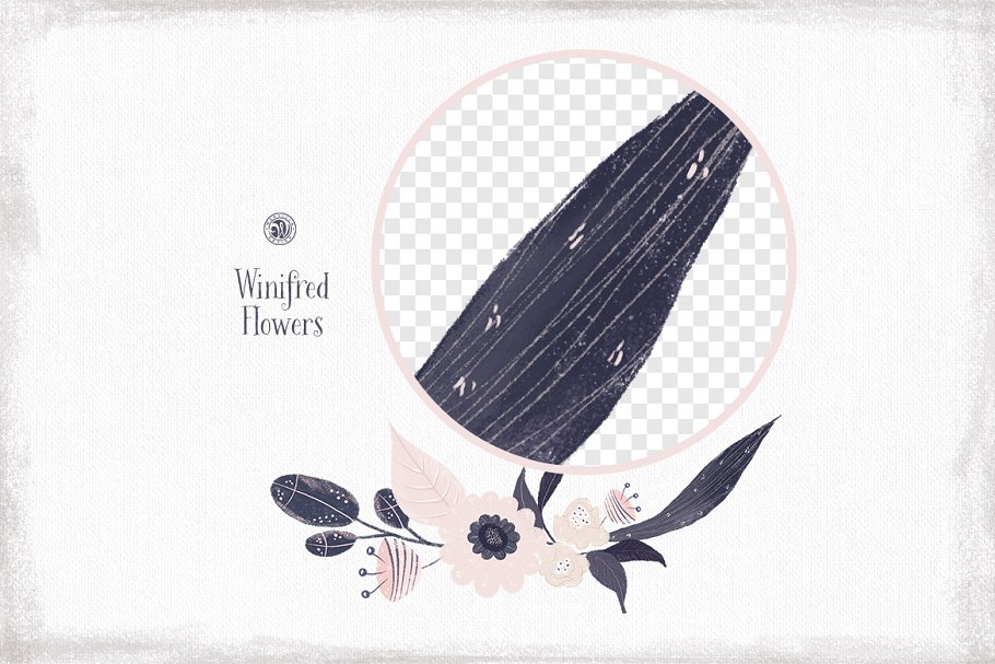 高清手绘水彩花卉剪贴画素材 Winifred Flowers插图(5)