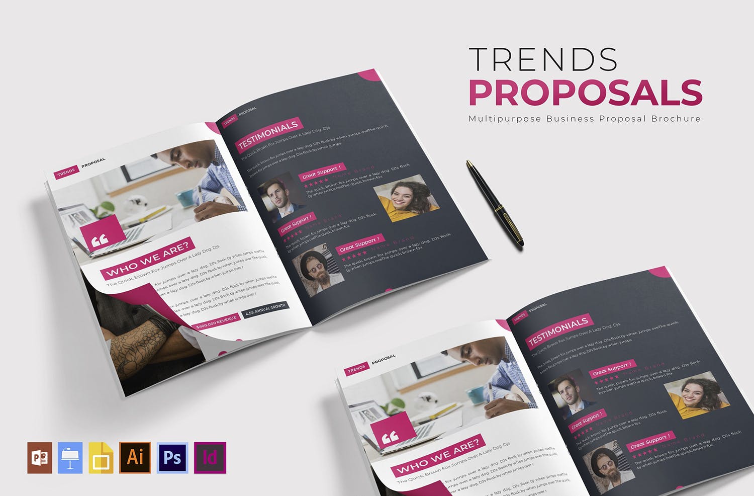 招标提案书设计模板 Trends | Proposal Brochure插图(1)