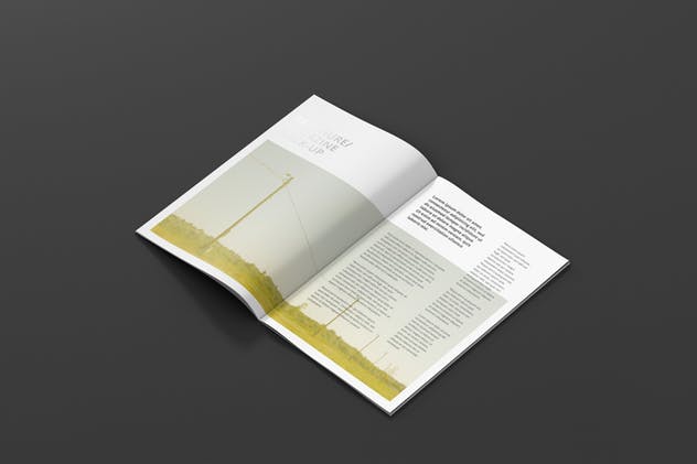 时尚宣传册杂志样机模板 Brochure / Magazine Mockup – 7×10插图(9)